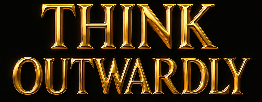 Think Outwardly — gold text
